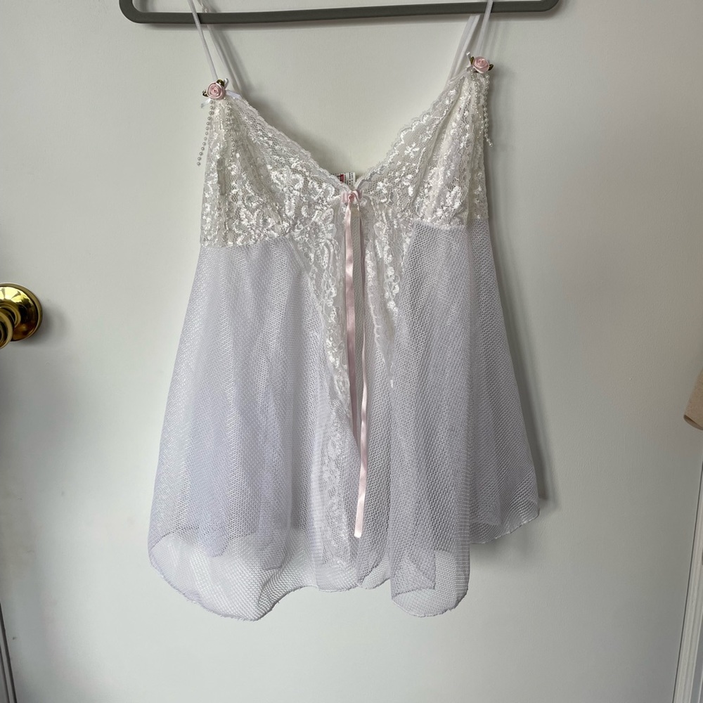 White lingerie top